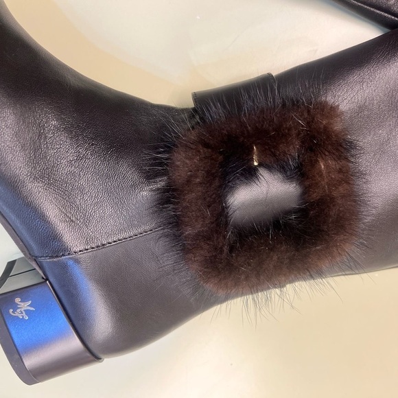 Sleek Black Over the Knee Boots - Picture 7 of 9